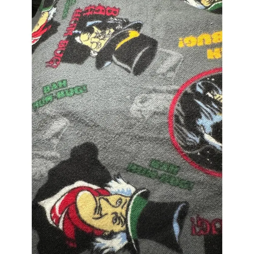 Croft & Barrow Men's Holiday Christmas Sleep Pants Bah Hum-Bug Scrooge Size L